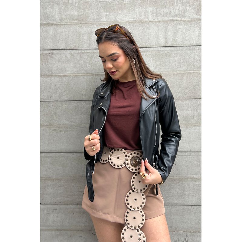 GENERICO - CASACA BIKER DE MUJER