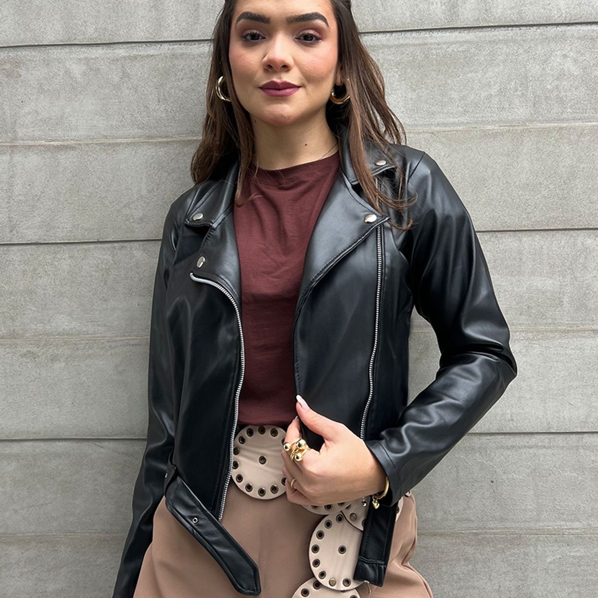 GENERICO - CASACA BIKER DE MUJER