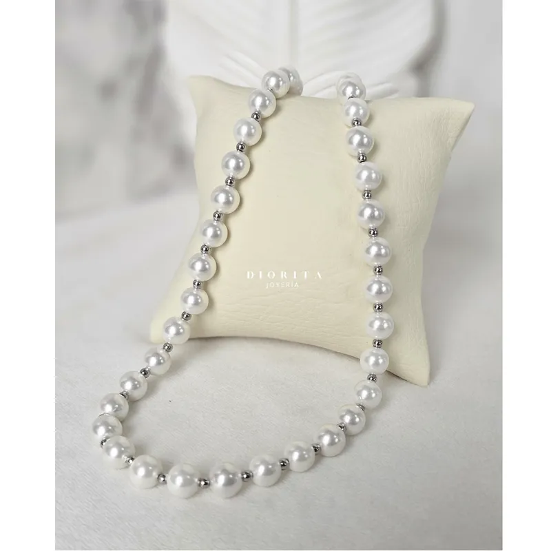 GENERICO - COLLAR DE PERLAS COLLAR ESTILO OLDMONEY PARA MUJER