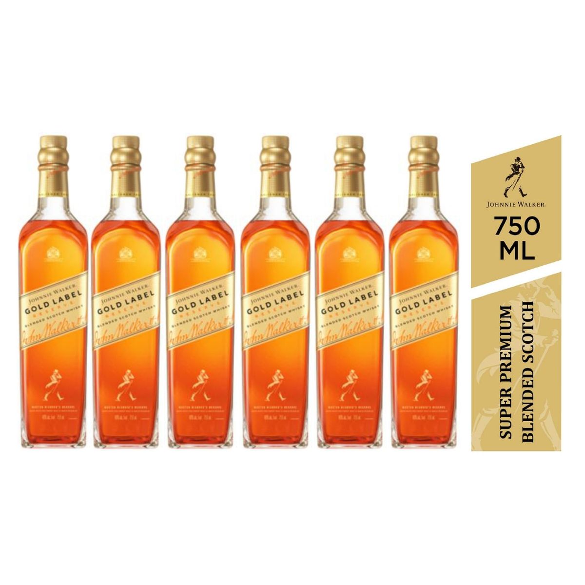JOHNNIE WALKER - Whisky Johnnie Walker Gold Label Reserve 750ml - 6 UND