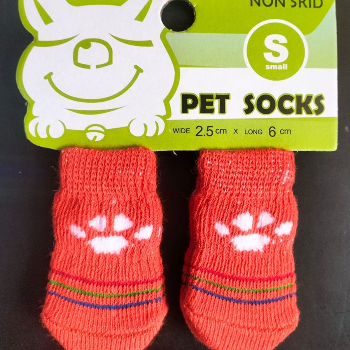 GENERICO - Pack x 1 Set de medias antideslizantes huella talla S