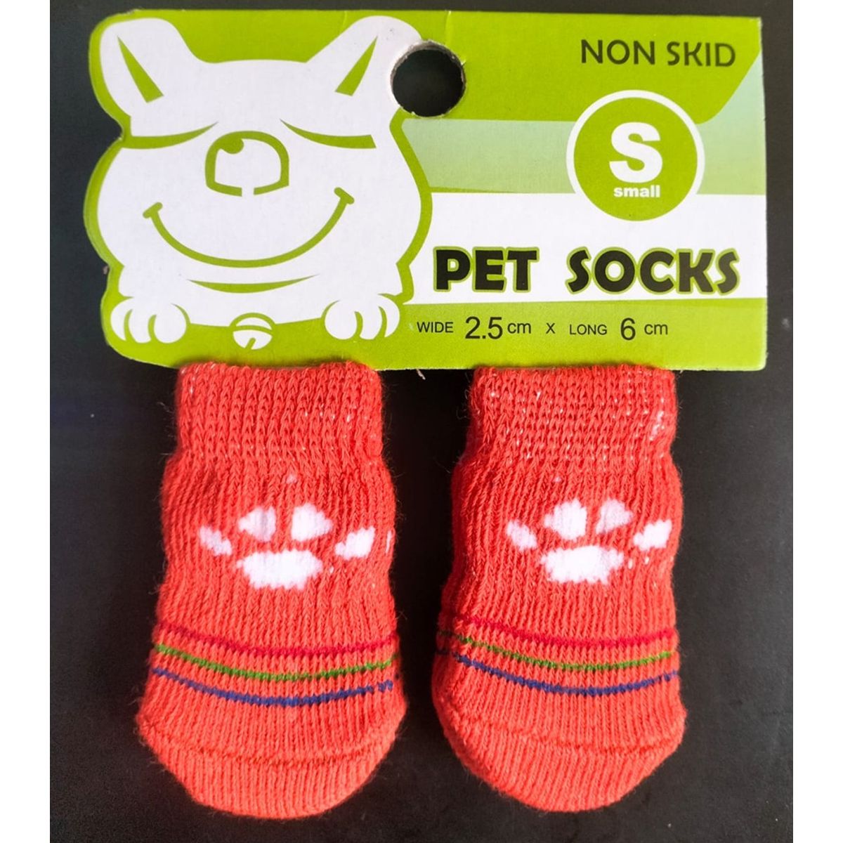 GENERICO - Pack x 1 Set de medias antideslizantes huella talla S