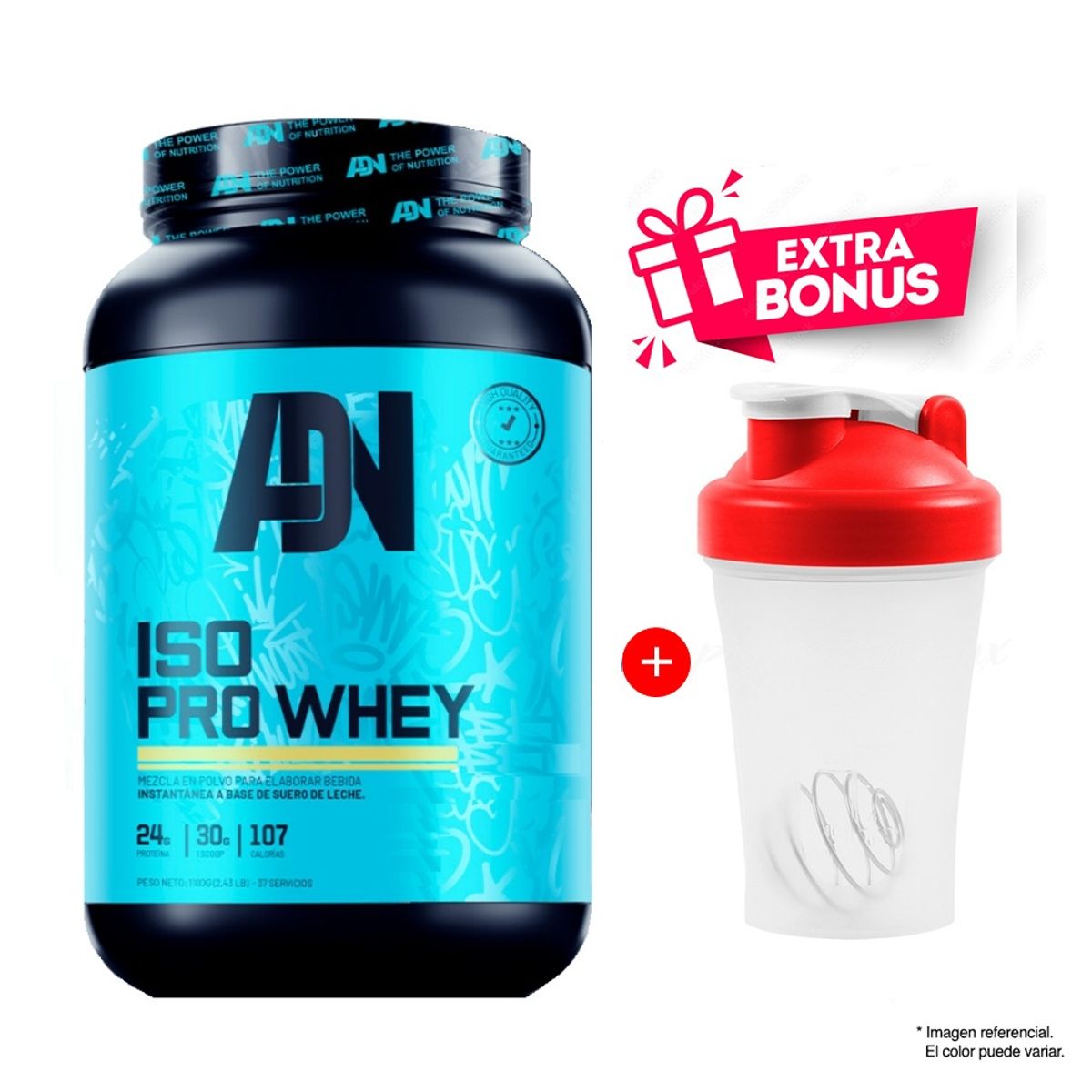 ADN - ADN NUTRITION ISO PRO WHEY 1.100 GR CHOCOLATE + SHAKER