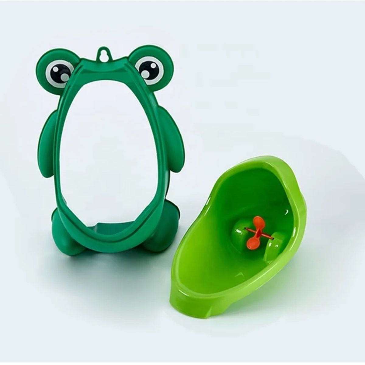 GENERICO - Orinal Montado en la Pared Inodoro de Pie Verde modelo rana