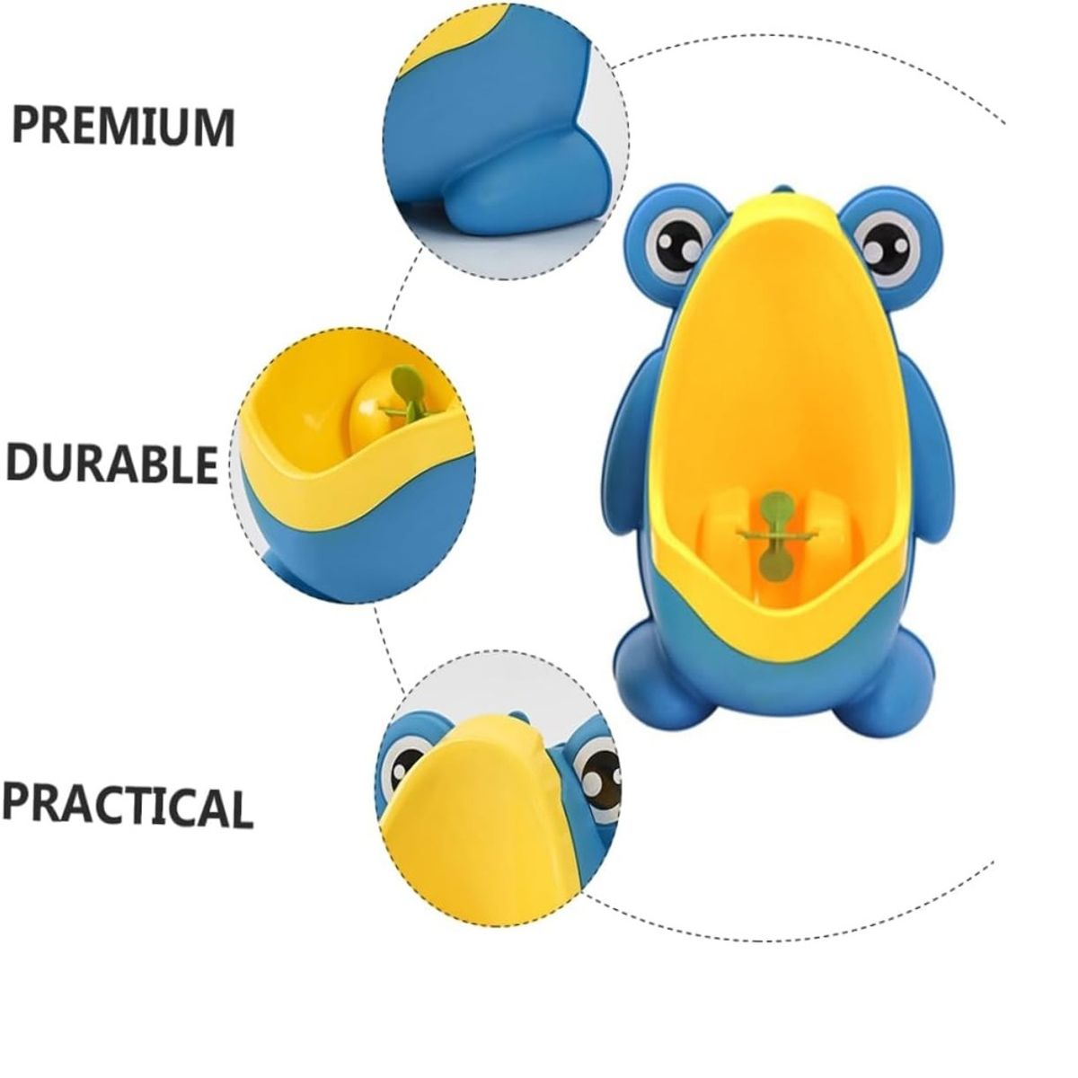 GENERICO - URINARIO BACÍN PARA NIÑOS MODELO SAPITO Celeste