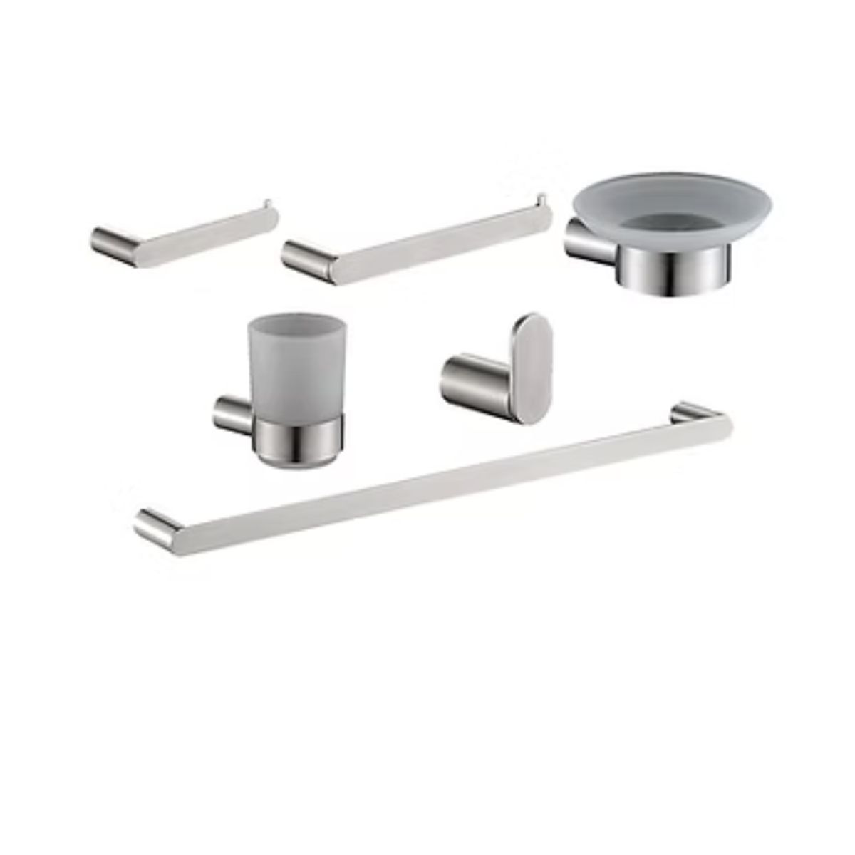 XM - Kit de Baño 6 piezas de Acero Inoxidable 73300S