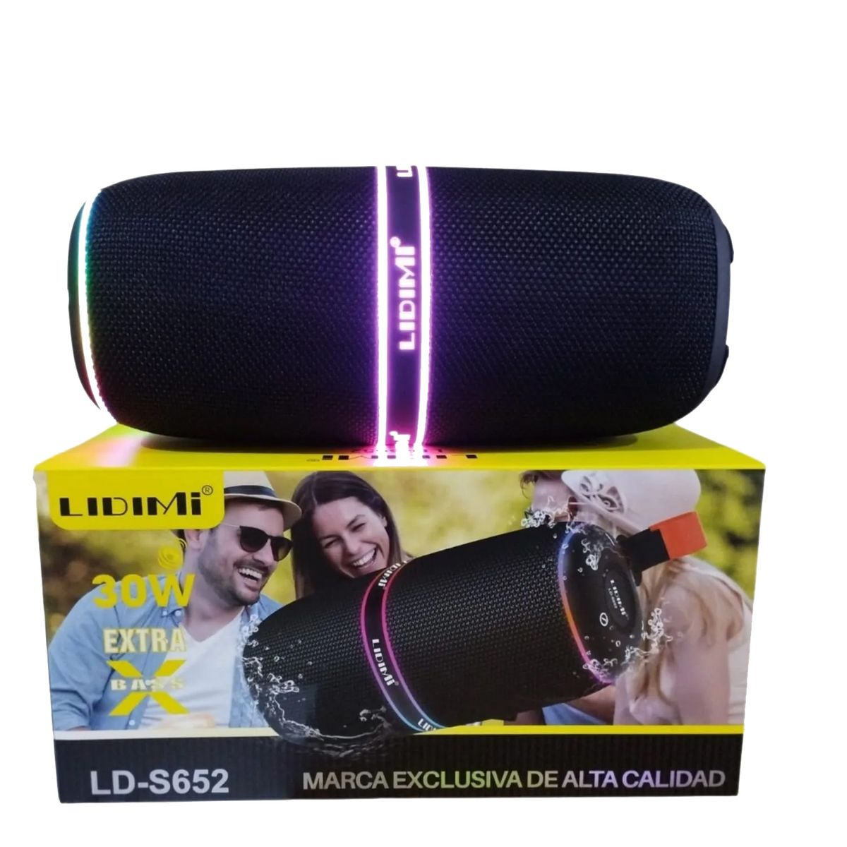 GENERICO - Parlante Inalámbrico Portátil LIDIMI LD-S652 30W Bluetooth TWS - NEGRO