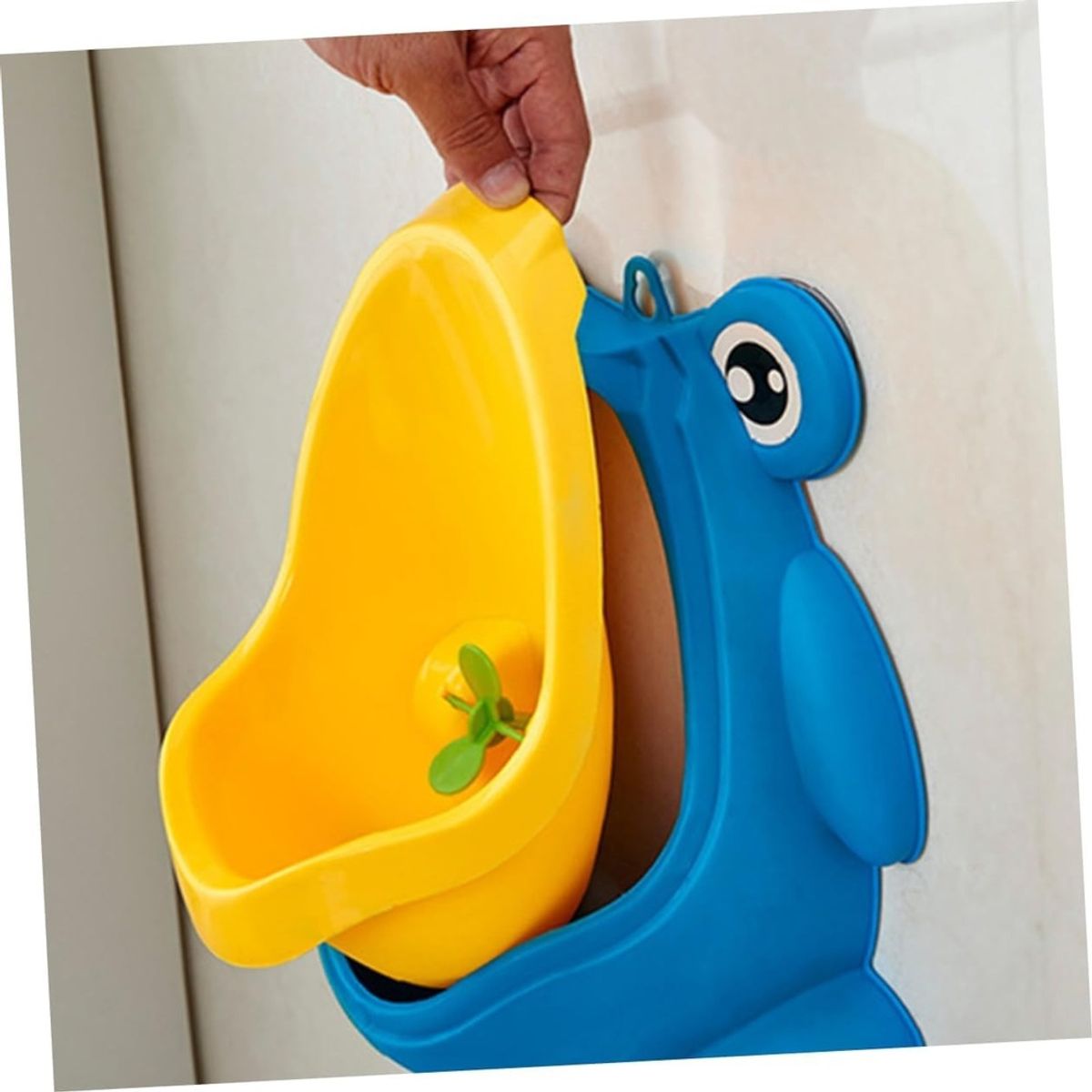 GENERICO - Urinario Vertical para Bebé Forma de sapo celeste