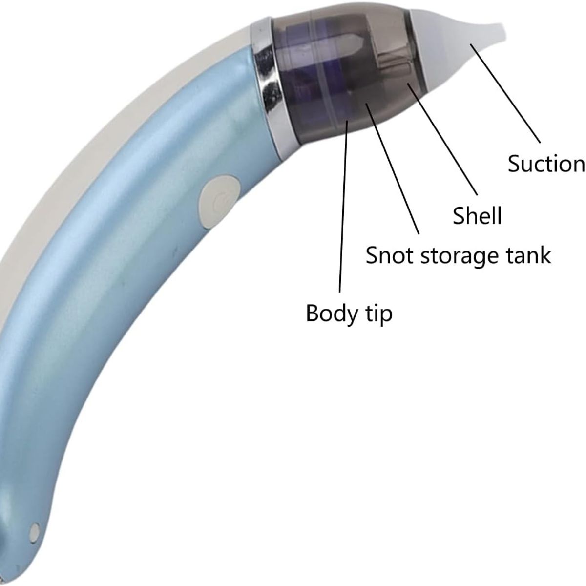 GENERICO - Limpiador De Nariz Con Ventosa Aspirador Eléctrico acero