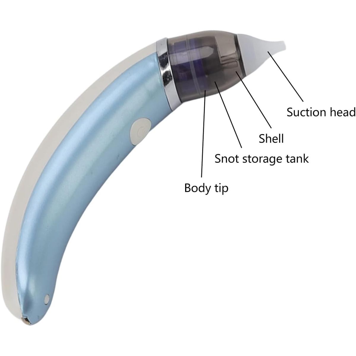 GENERICO - Limpiador De Nariz Con Ventosa Aspirador Eléctrico acero