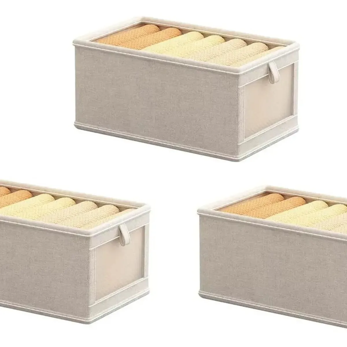 EVERSO - Set 3 Cajas Organizadoras Plegables Closet Ropa