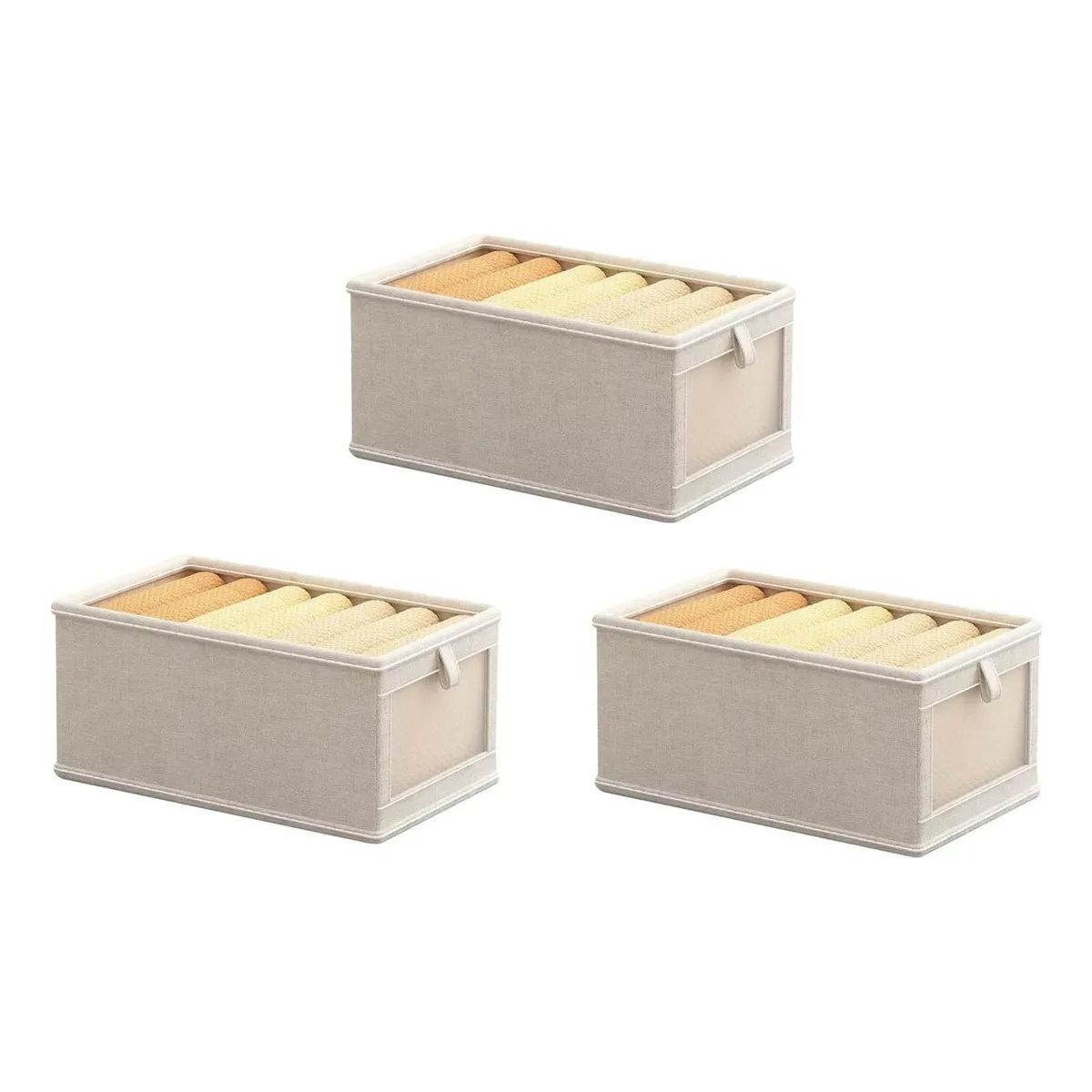 EVERSO - Set 3 Cajas Organizadoras Plegables Closet Ropa