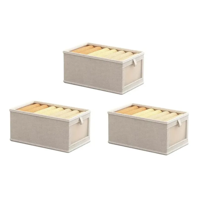 EVERSO - Set 3 Cajas Organizadoras Plegables Closet Ropa