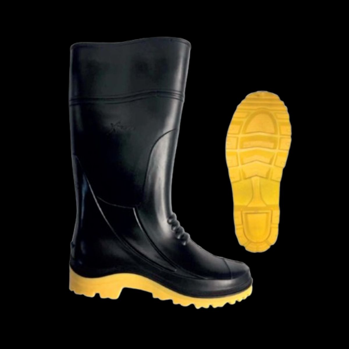 GENERICO - BOTAS PVC NEGRO MARCA SEGUSA MOD XTREME T42 PAR
