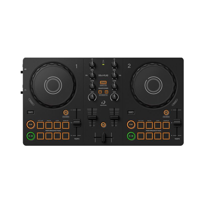 ALPHATHETA - Controlador AlphaTheta compacto de 2 canales negro DDJ-FLX2