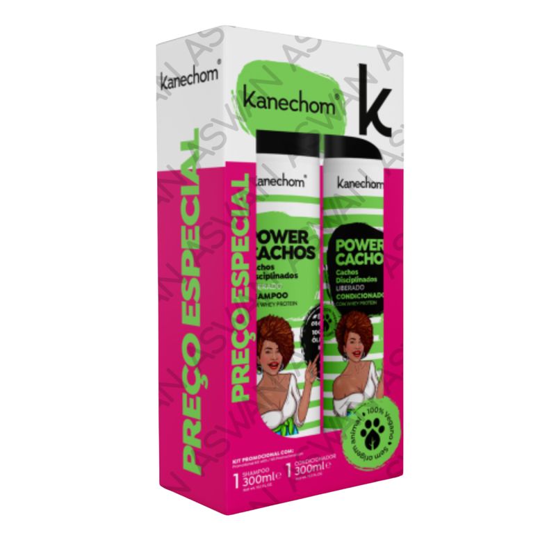 GENERICO - PACK POWER CACHOS SHAMPO + ACONDICIONADOR 300ML - KANECHOM
