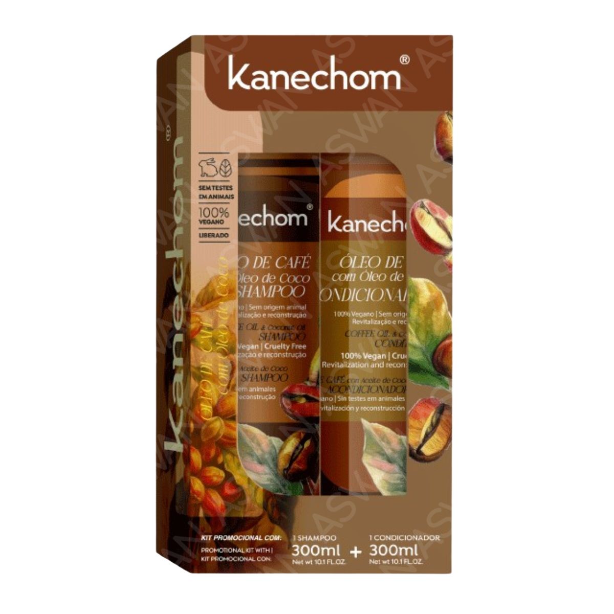 GENERICO - PACK ACEITE DE CAFÉ & ACEITE DE COCO SHAMPO + ACONDICIONADOR 300ML - KANECHOM
