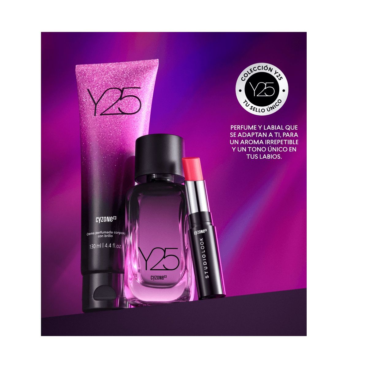 CYZONE - Set Colección Y25( Set Lip Balm + Fragancia Y25 + Crema Y25)