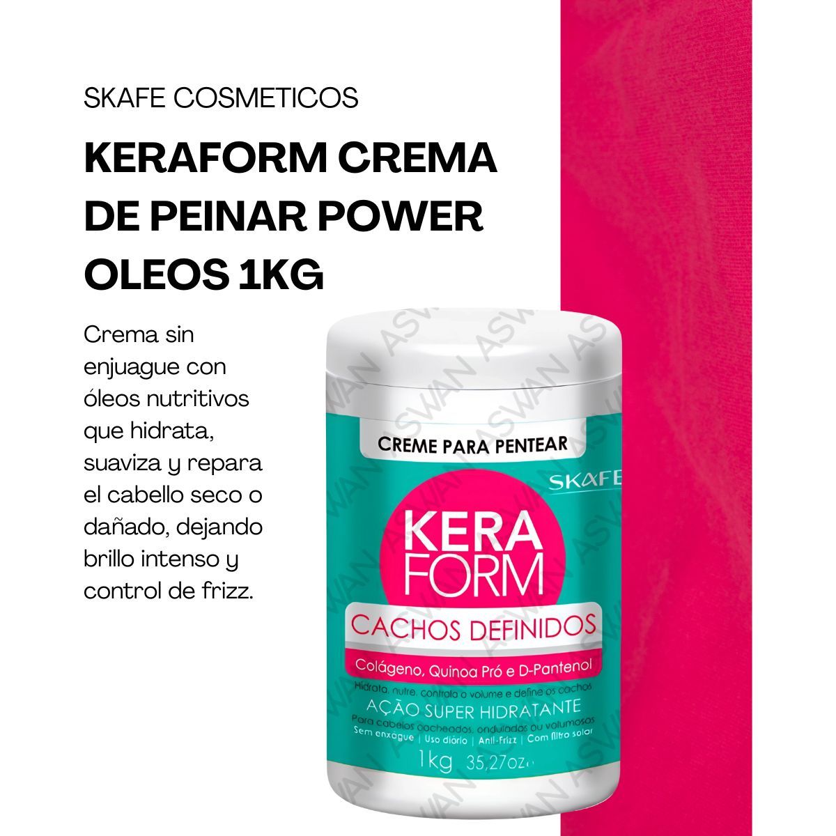 GENERICO - KERAFORM CREMA DE PEINAR CACHOS DEFINIDOS 1KG - SKAFE