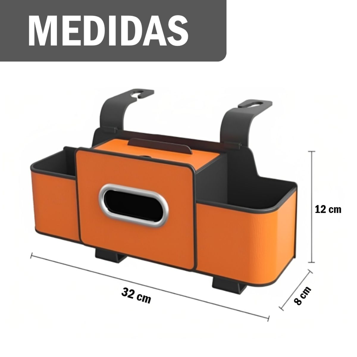 GENERICO - Organizador Caja De Almacenamiento De Asiento Para Auto