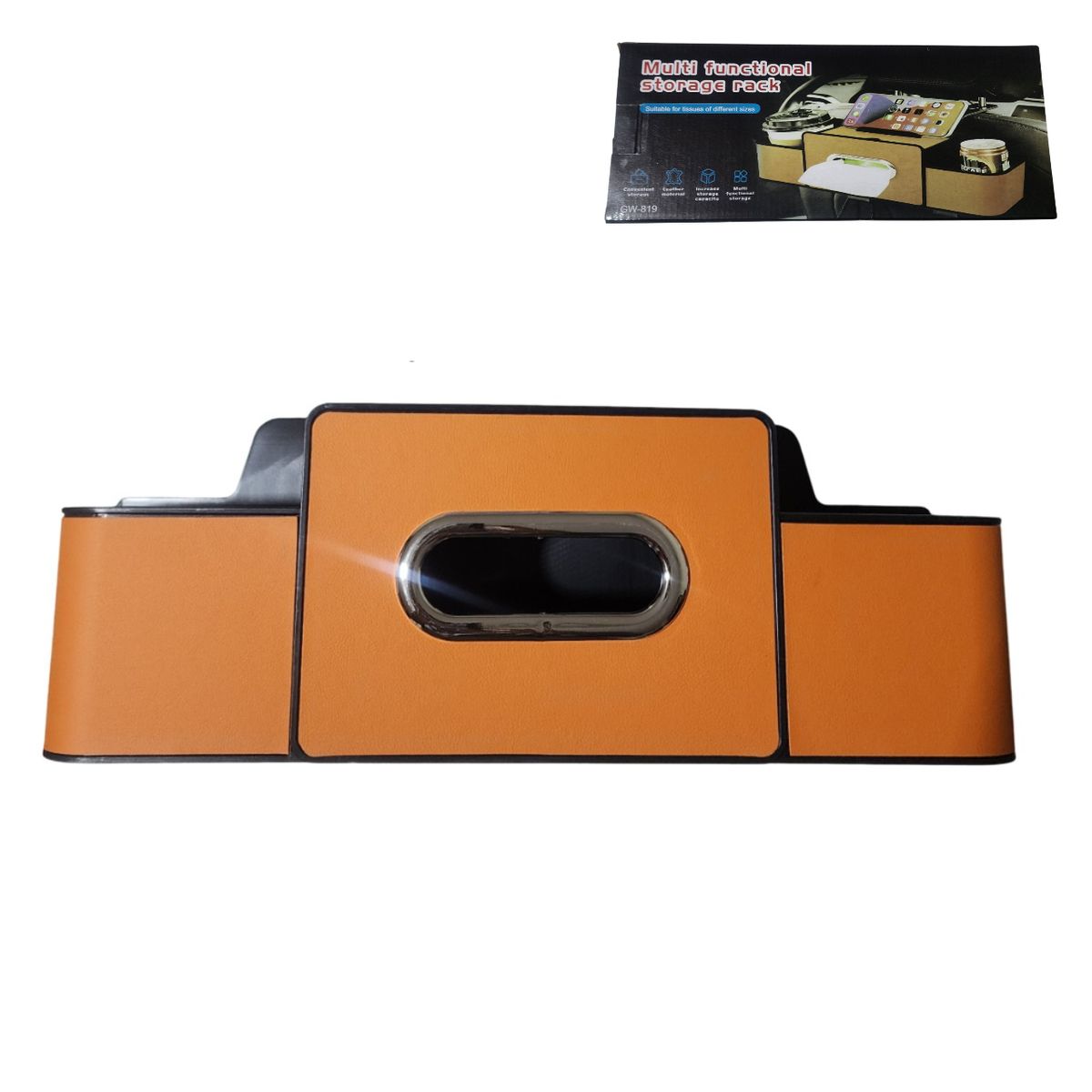 GENERICO - Organizador Caja De Almacenamiento De Asiento Para Auto