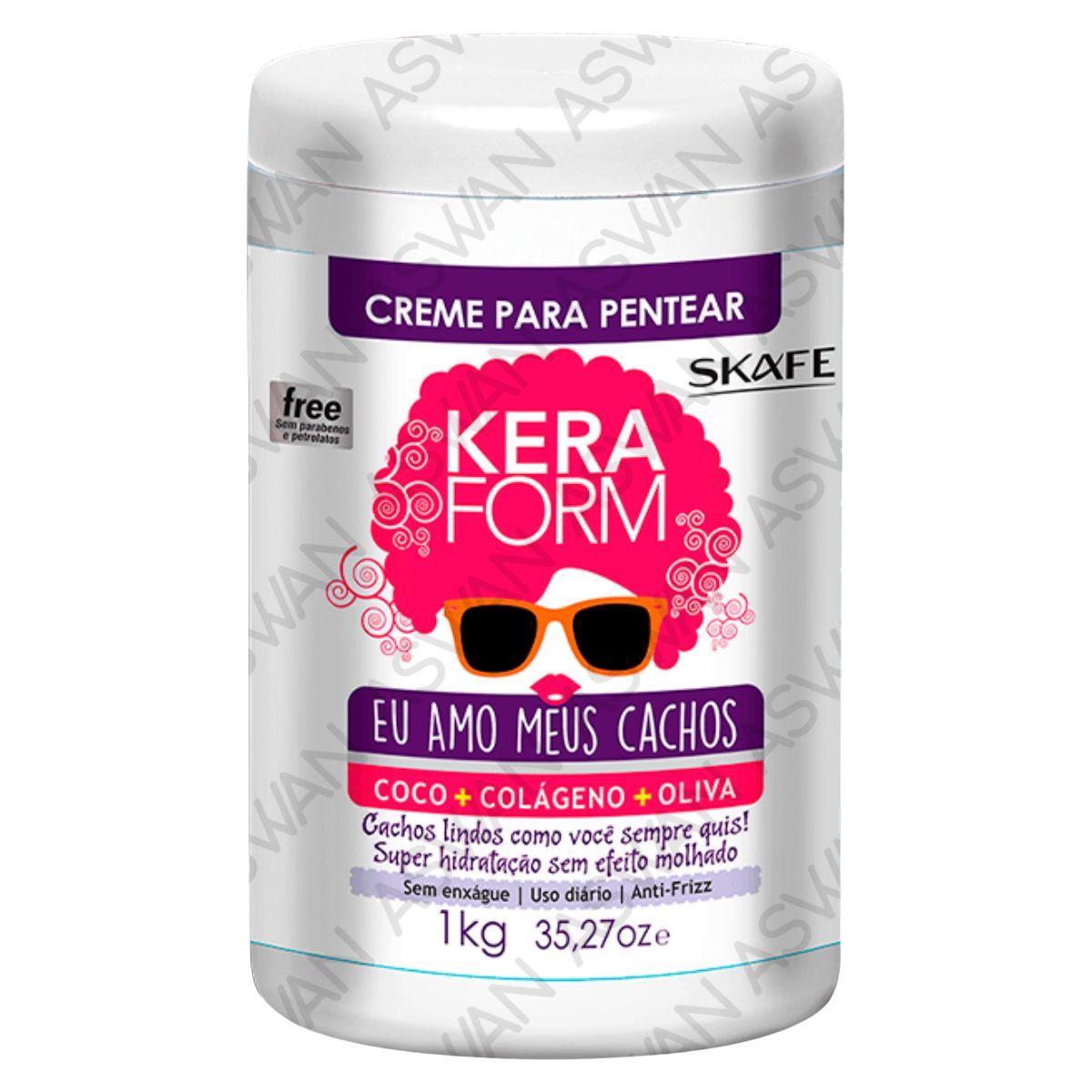 GENERICO - KERAFORM CREMA DE PEINAR EU AMO MEUS CACHOS 1KG - SKAFE