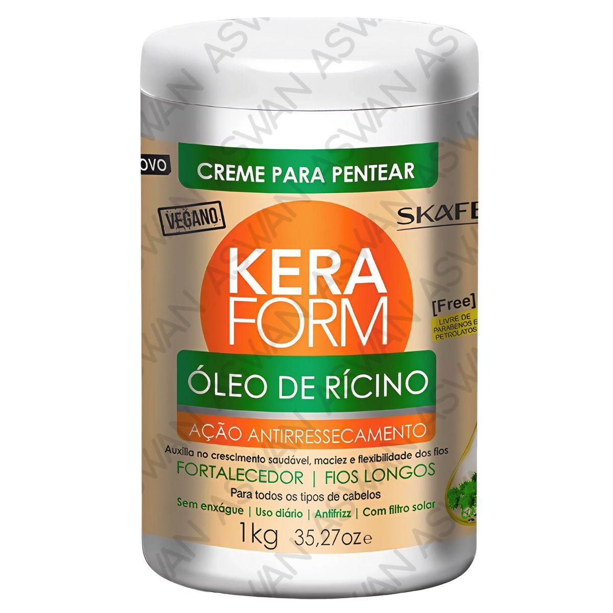 GENERICO - KERAFORM CREMA DE PEINAR OLEO DE RICINO 1KG - SKAFE