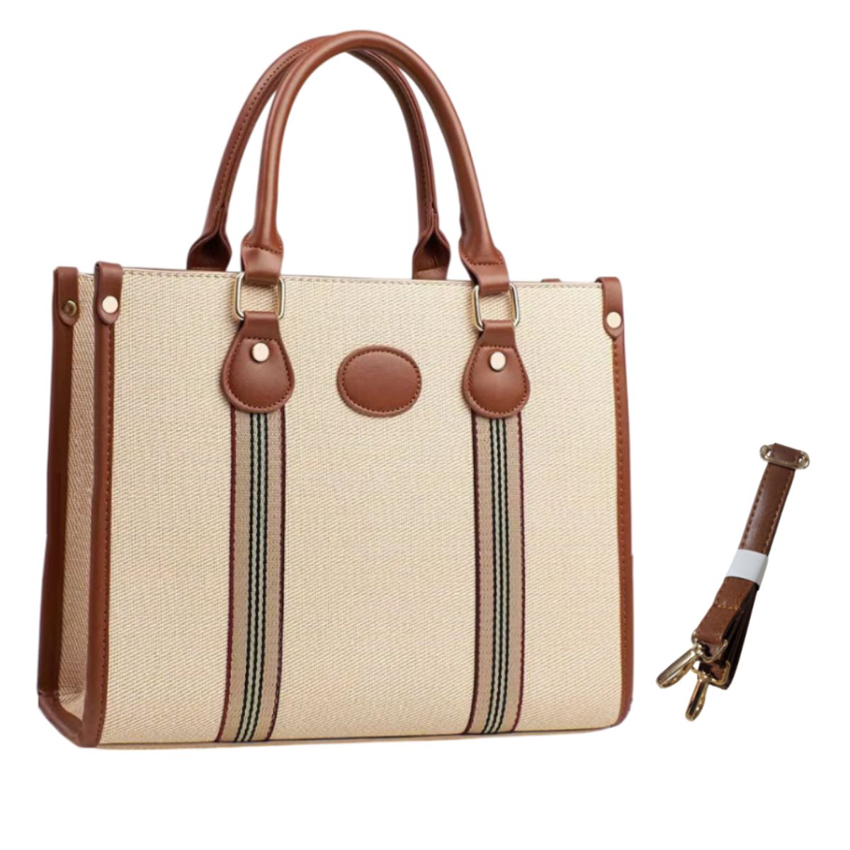 GENERICO - Cartera Bolso de Mano con Correa de Hombro Diseño Casual Elegante