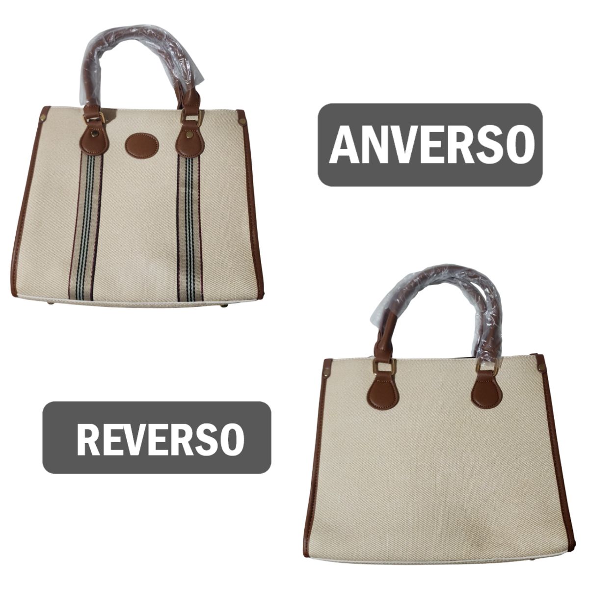 GENERICO - Cartera Bolso de Mano con Correa de Hombro Diseño Casual Elegante