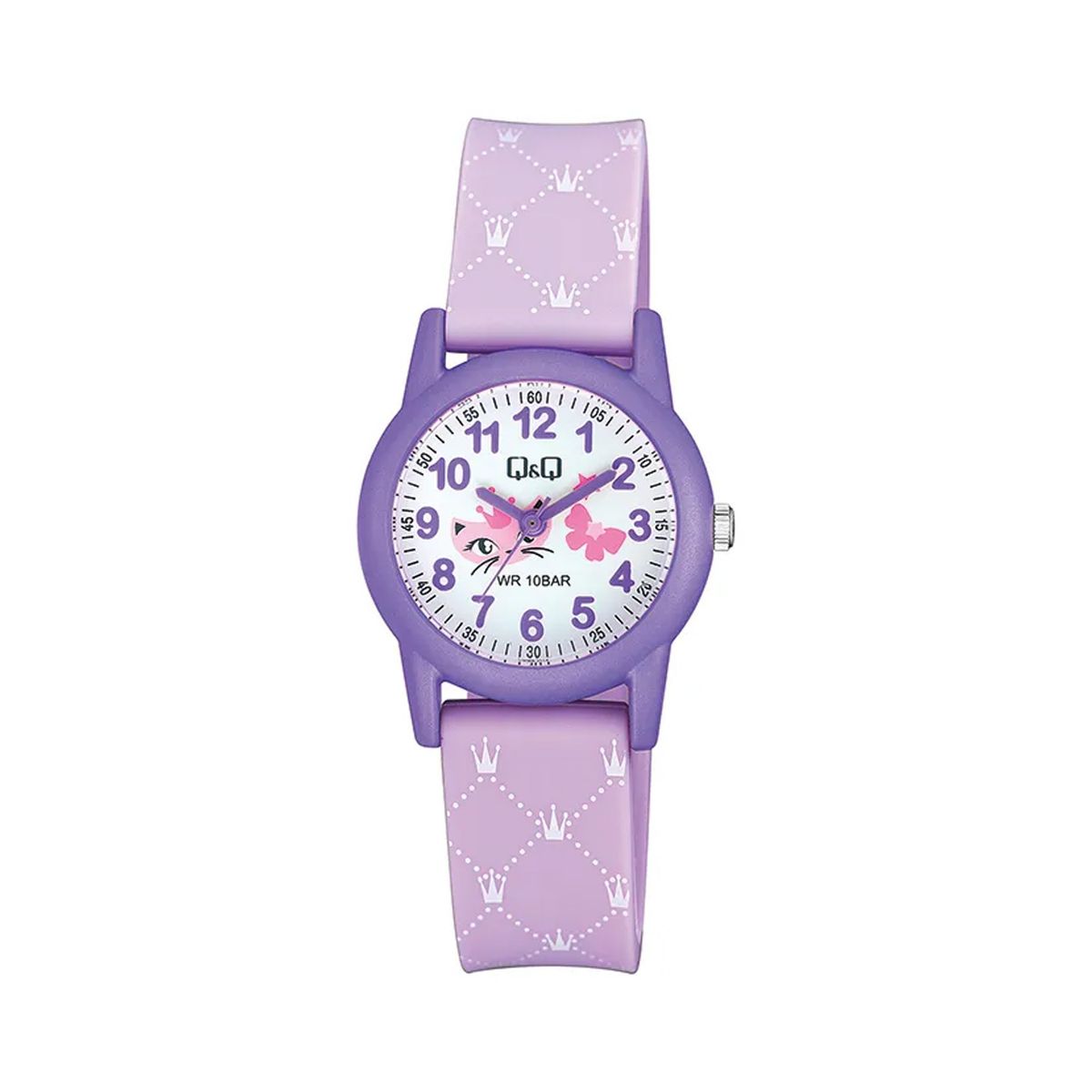 Q&Q - Reloj Q&Q para Niñas Acuático y Resistente 10 BAR Gatito