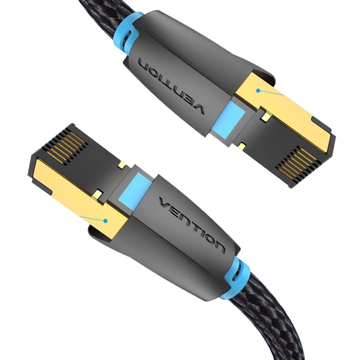 VENTION - Cable Red 50cm RJ45 Categoria-8 PREMIUM Ethernet GAMER PC Tv