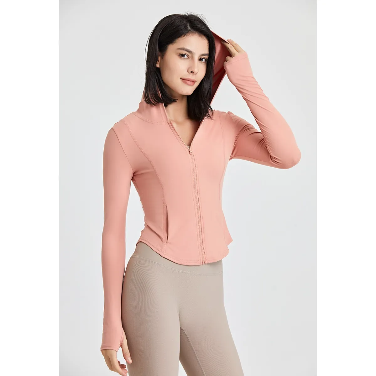 GENERICO - CASACA DEPORTIVA FIT JACKET CON CAPUCHA