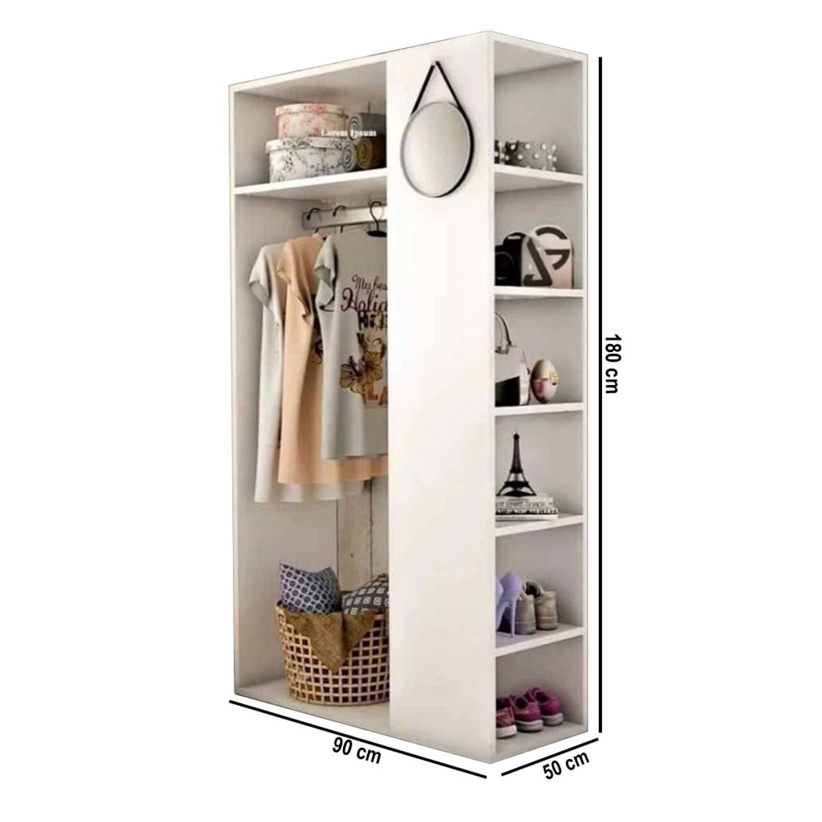 NACION MUEBLES - CLOSET ORGANIZADOR VENUS BLANCO NACION MUEBLES