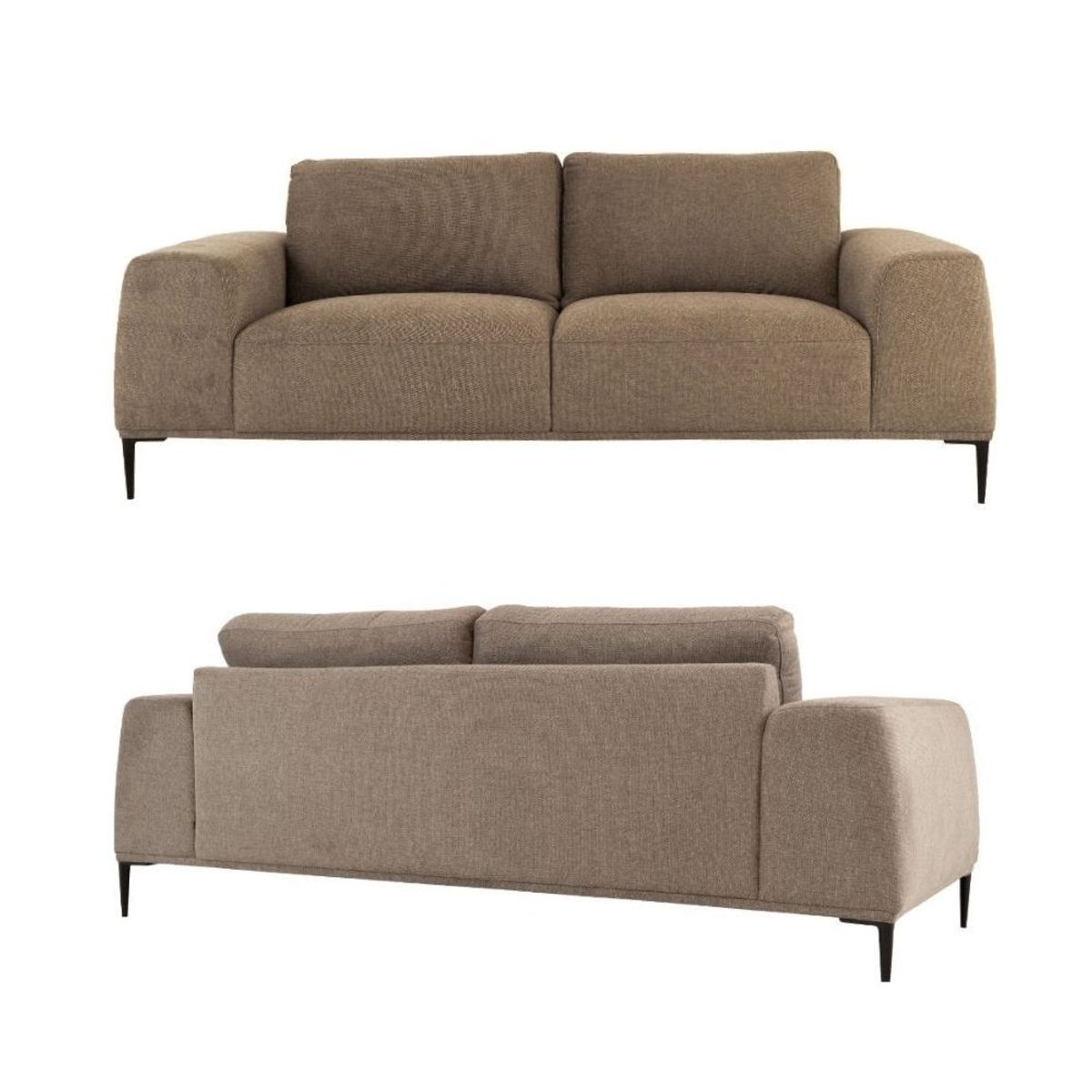 NIHM - Sofá Viko de Tela Brown