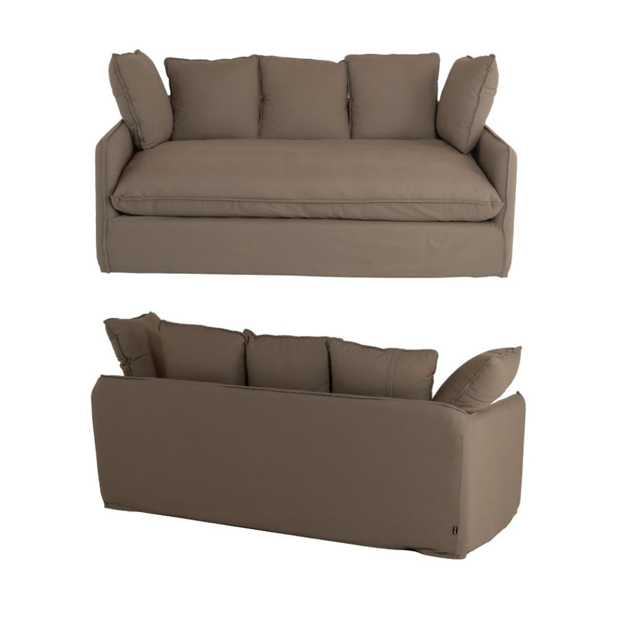 NIHM - Sofá de Tela Sama Grey