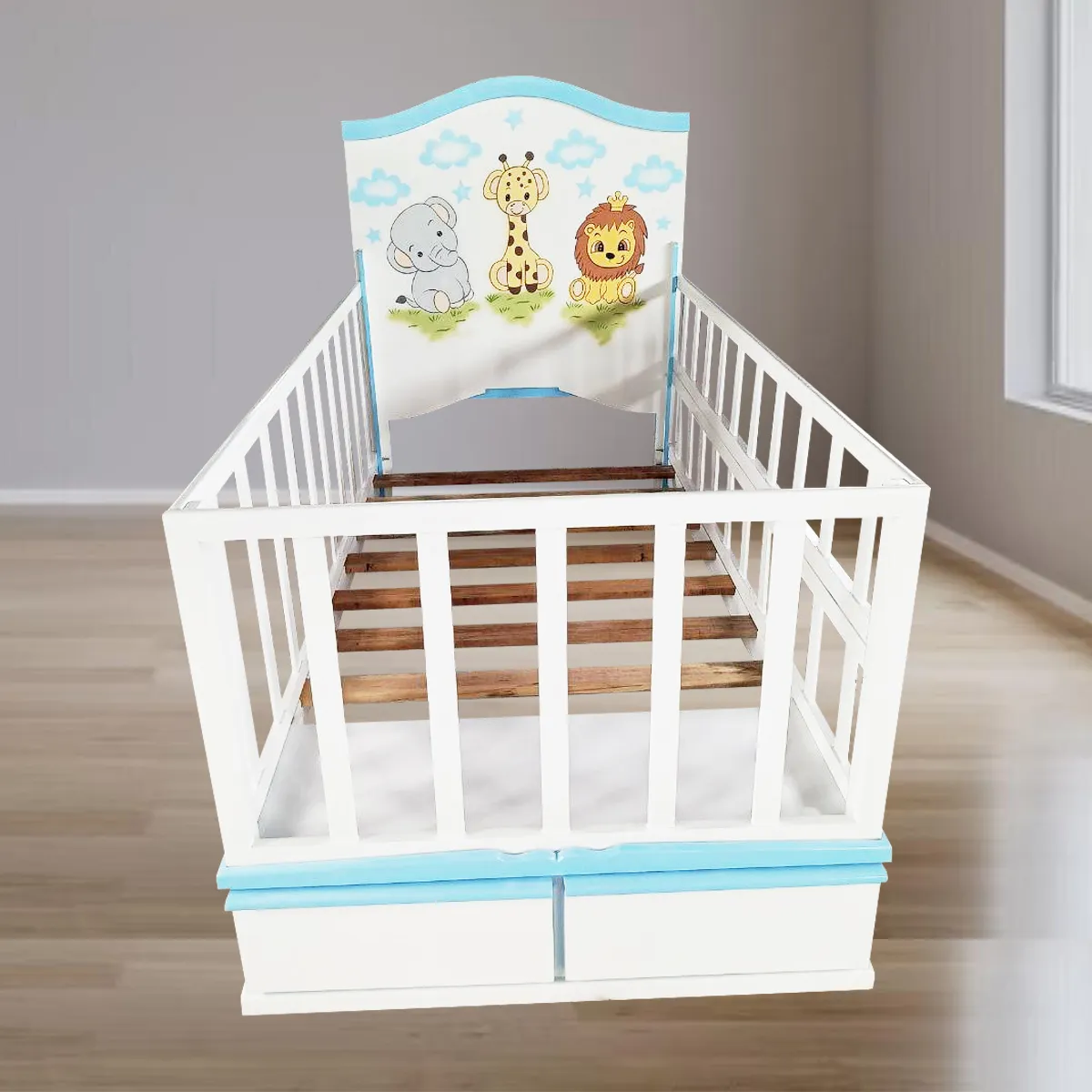 GENERICO - CAMA CORRAL DE PLAZA Y MEDIA SAFARI