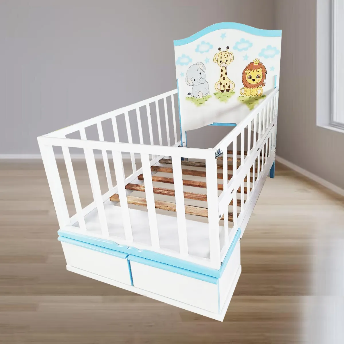 GENERICO - CAMA CORRAL DE PLAZA Y MEDIA SAFARI