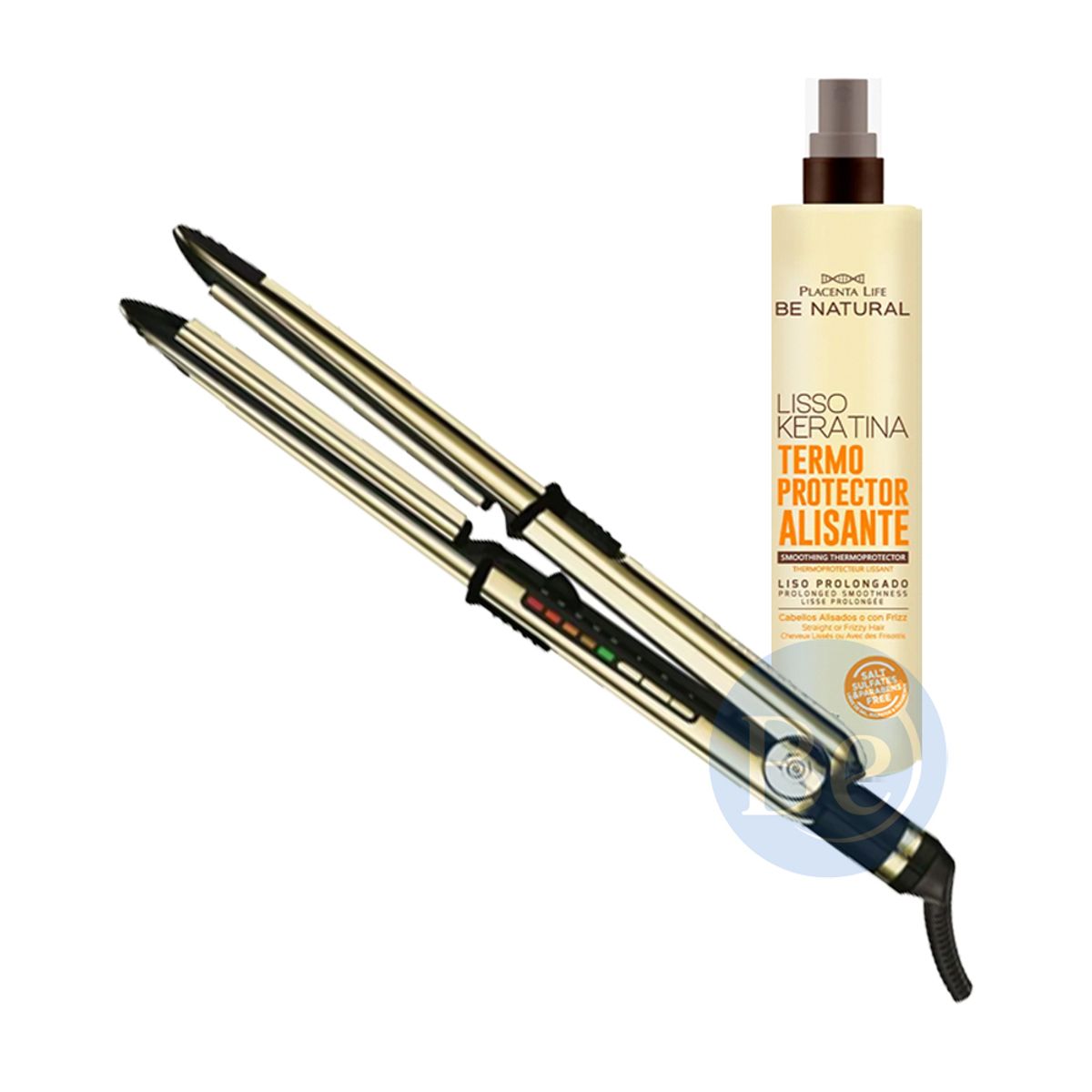 BABYLISS PRO - Combo Alisadora BaBylissPRO BNTG3000TPE y Protector Térmico Be Natural