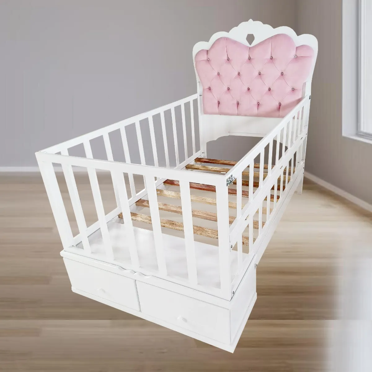 GENERICO - CAMA CORRAL DE PLAZA Y MEDIA BLANCO