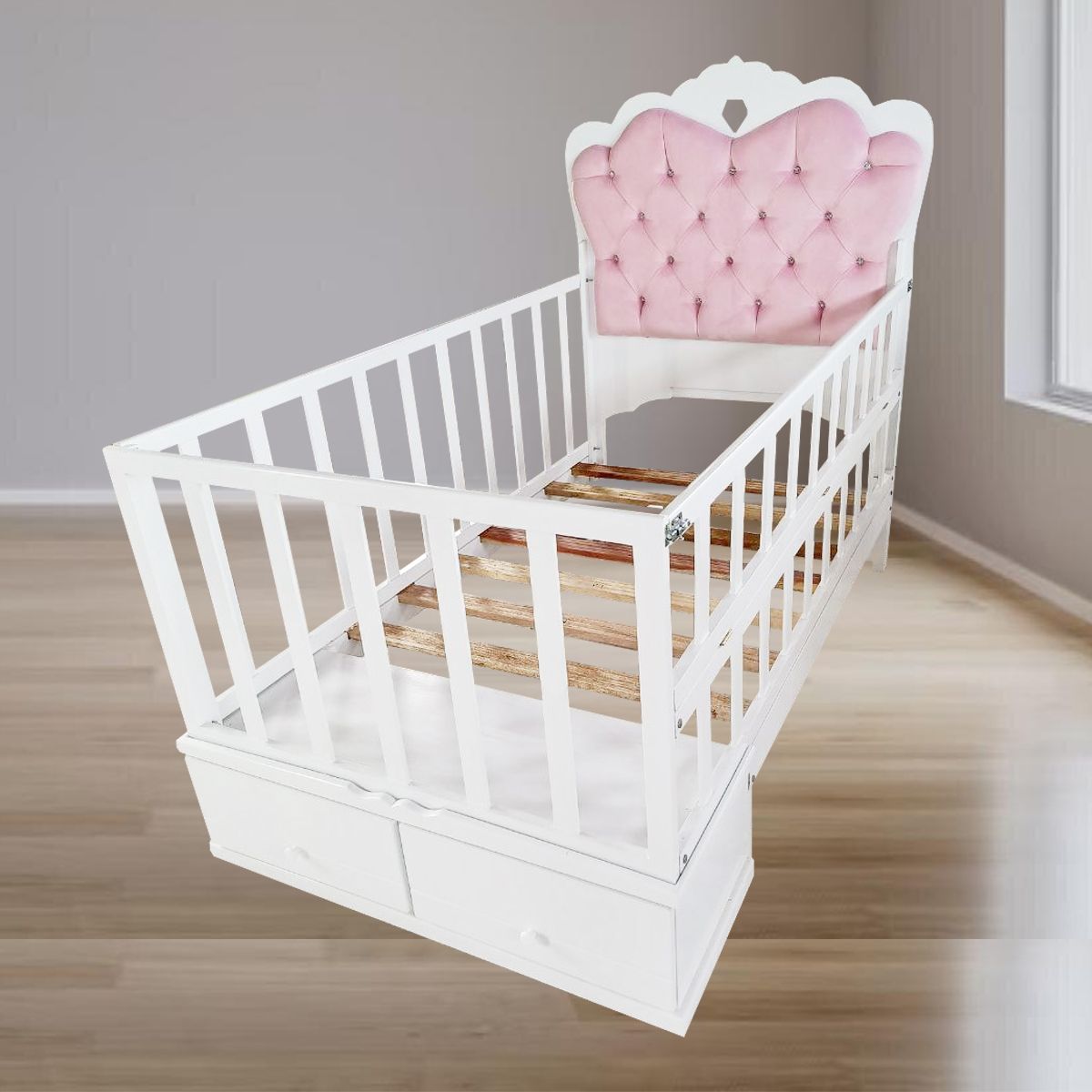 GENERICO - CAMA CORRAL DE PLAZA Y MEDIA BLANCO