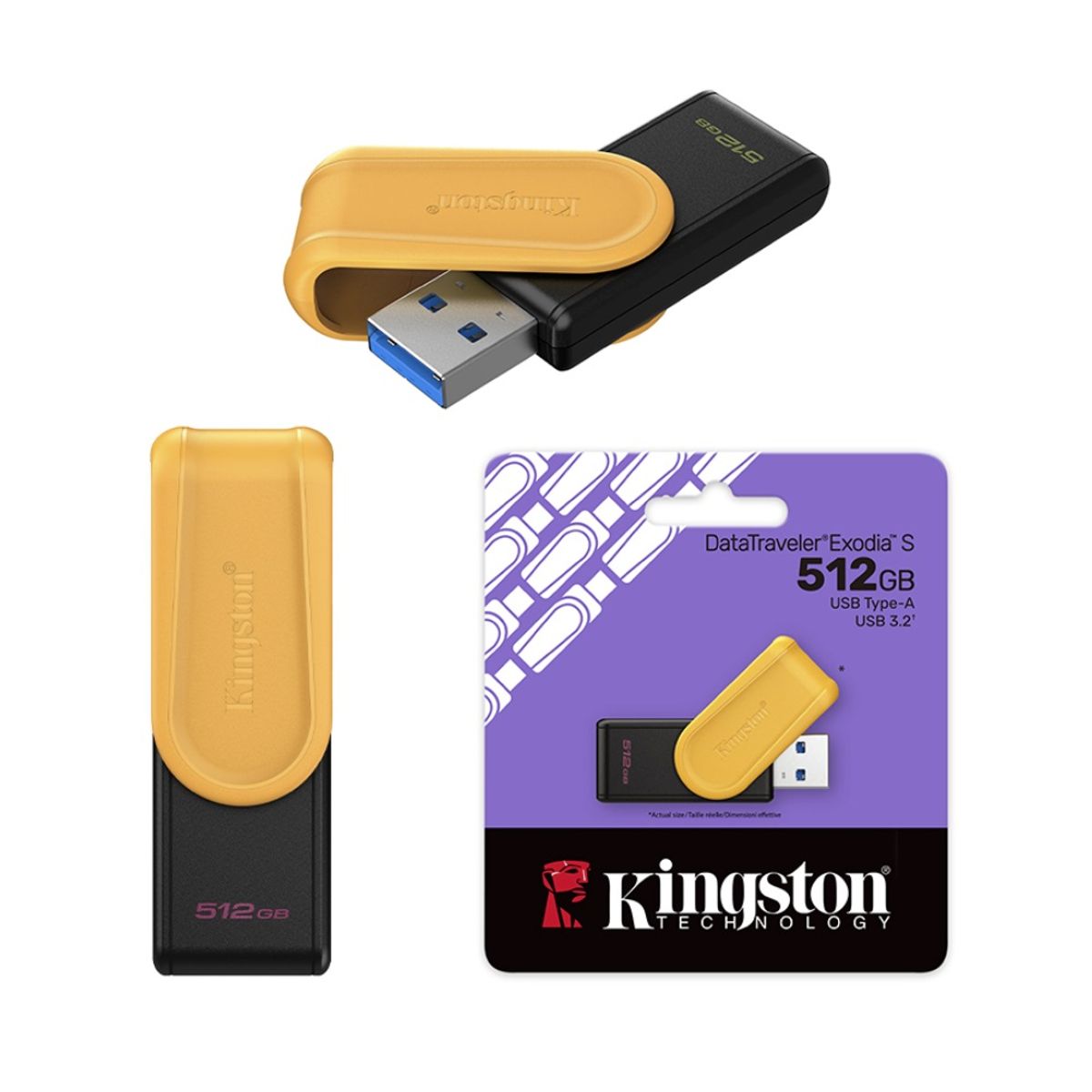 KINGSTON - Memoria USB Kingston DataTraveler Exodia S 512GB USB32 Gen1