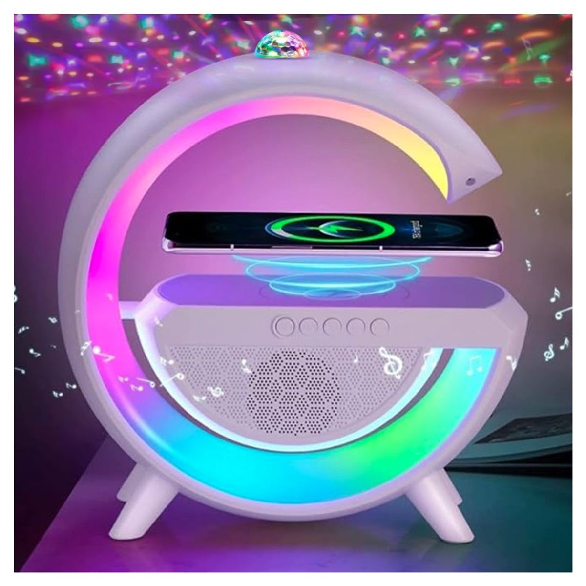 GENERICO - Parlante Lampara + Carga Inalambrica Tipo G