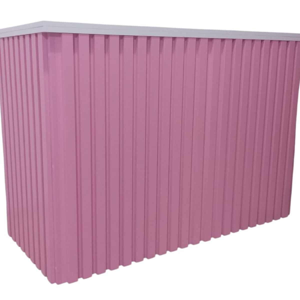 GENERICO - Counter de Recepción Rosado & Blanco Melamina