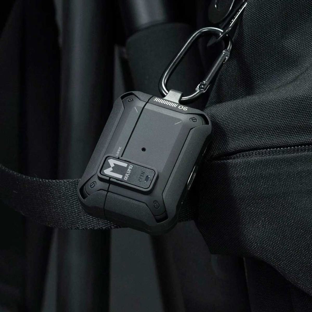 AULUMU - Case Negro Aulumu Slim Lock AirPods Pro 2  AirPods Pro 1