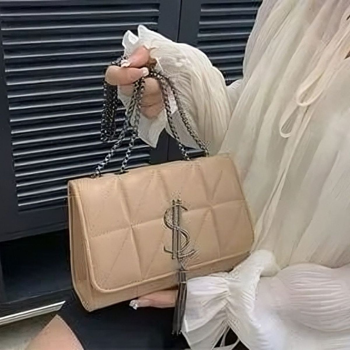 GENERICO - Bolso de mano para mujer con cadena larga