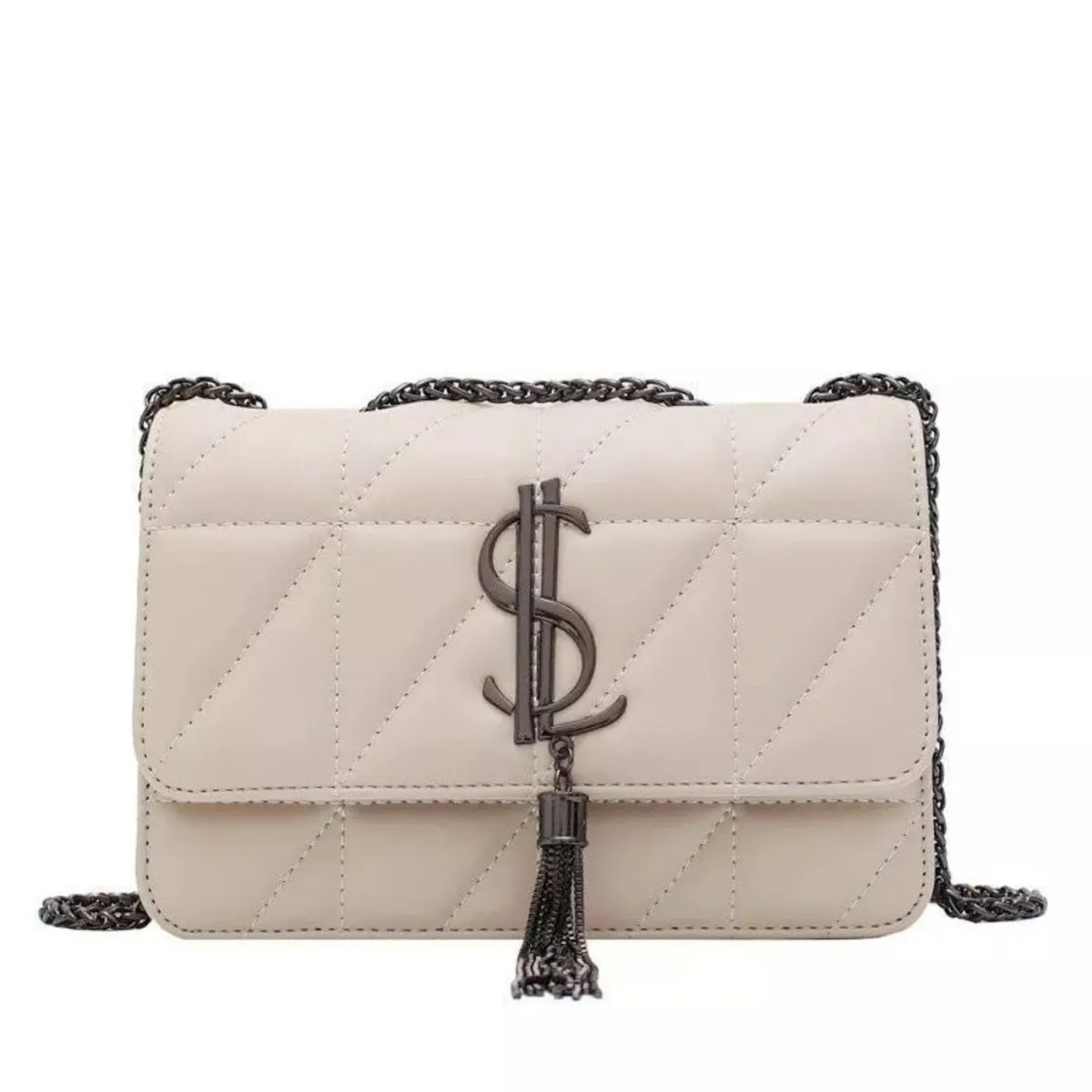 GENERICO - Bolso de mano para mujer con cadena larga