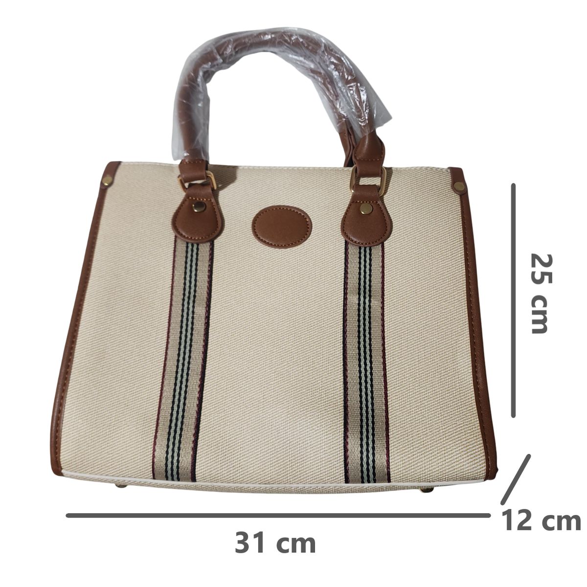 GENERICO - Bolso Cartera Clásica de Mano con Toque Moderno y Correa Larga