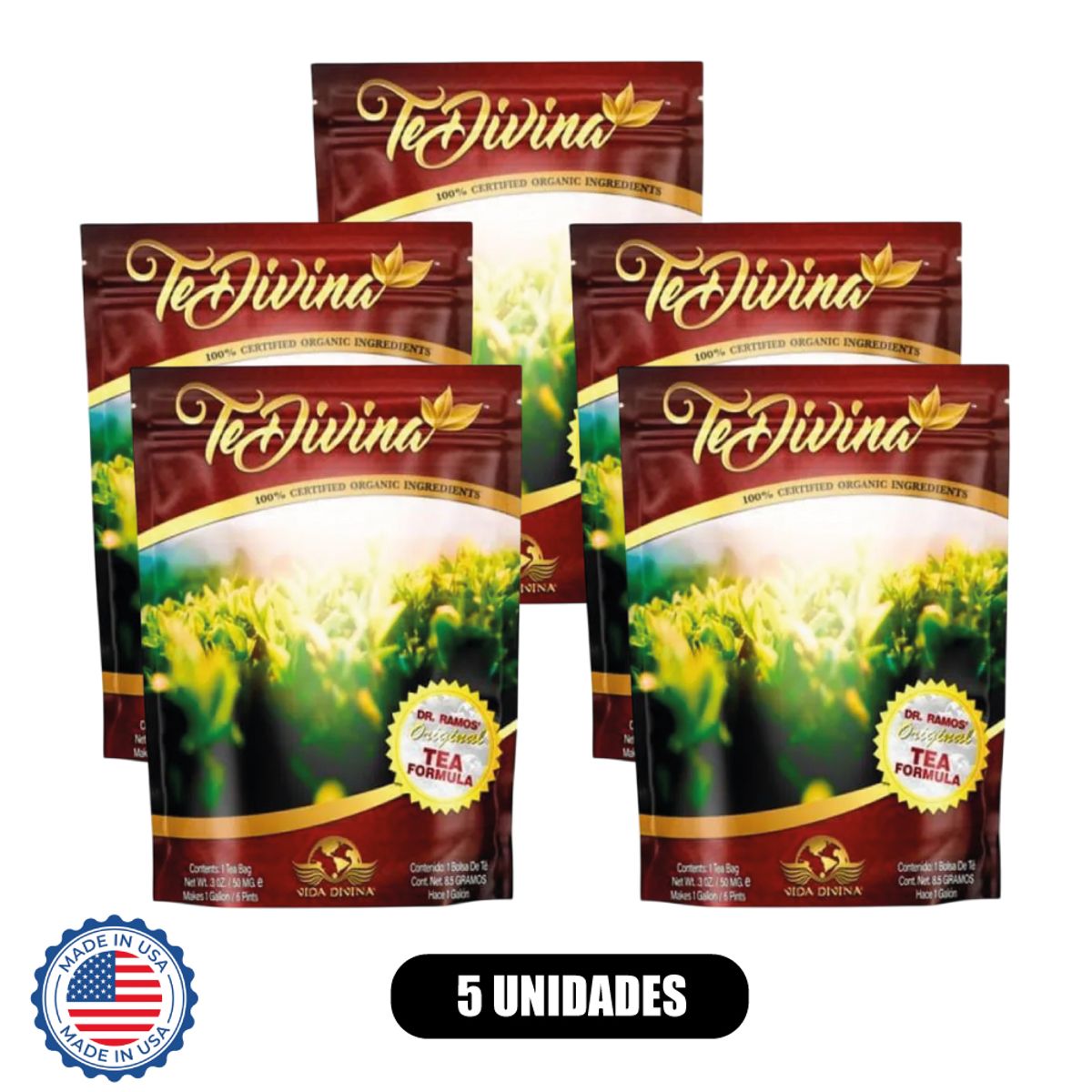 GENERICO - Te divina Original - 5 unidades