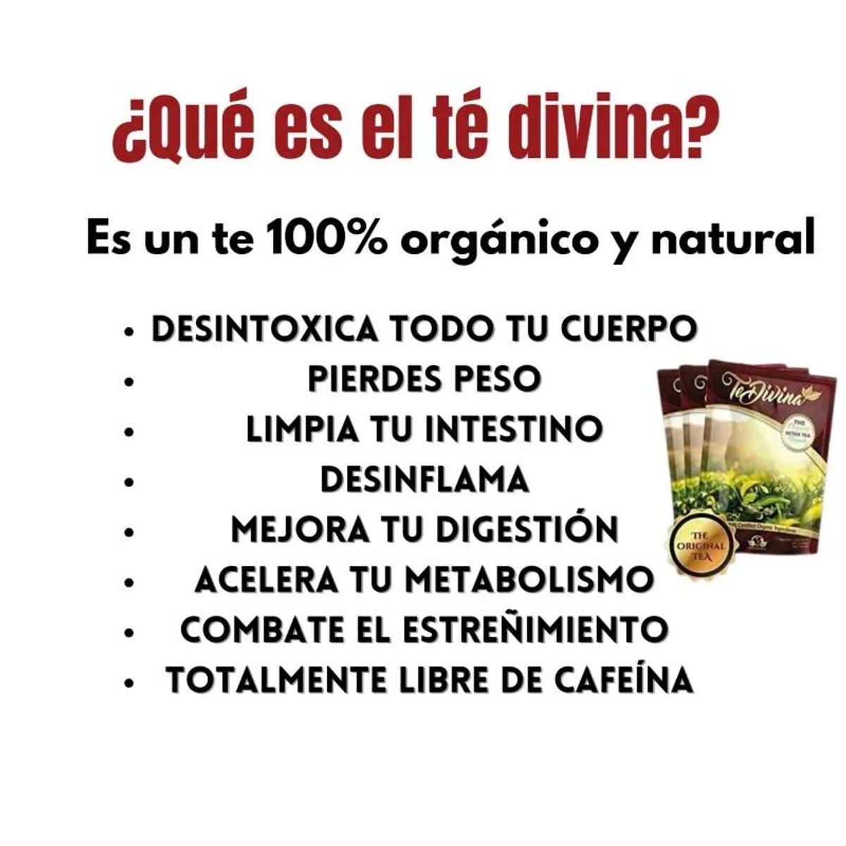 GENERICO - Te divina Original - 12 unidades (Plan Familiar)