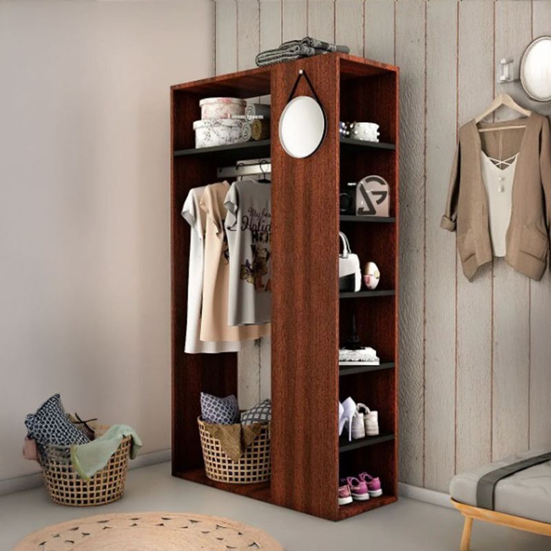 NACION MUEBLES - CLOSET ORGANIZADOR VENUS CAOBA NACIÓN MUEBLES